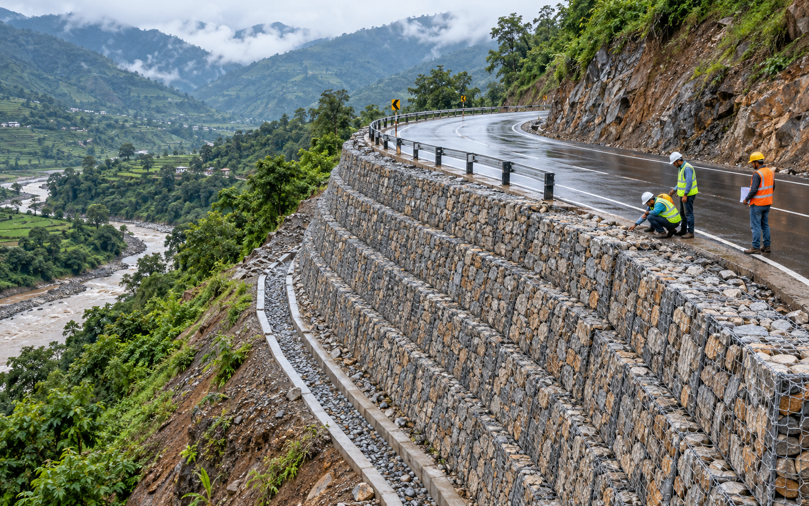 Retaining-Wall Works