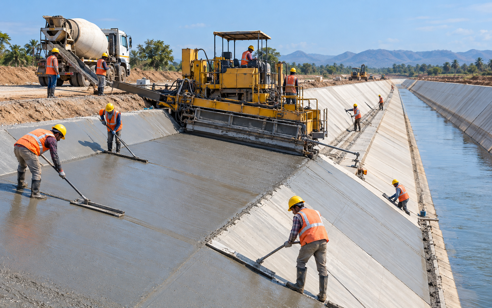 Canal-Lining Works